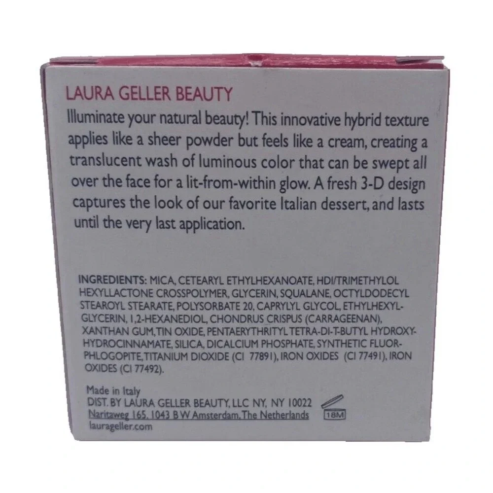 Laura Geller Baked Gelato Swirl Illuminator in Ballerina Full Size 0.16 oz BNIB